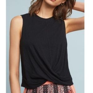 Anthropologie Deletta Adaenia Twist Front Top